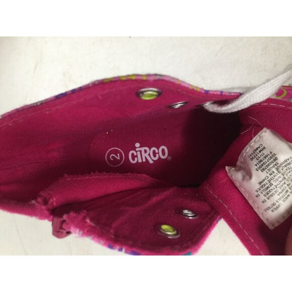 Girl's Circo Pink Peace Sign High-top Shoes (Size 2) - Picture 11 of 11